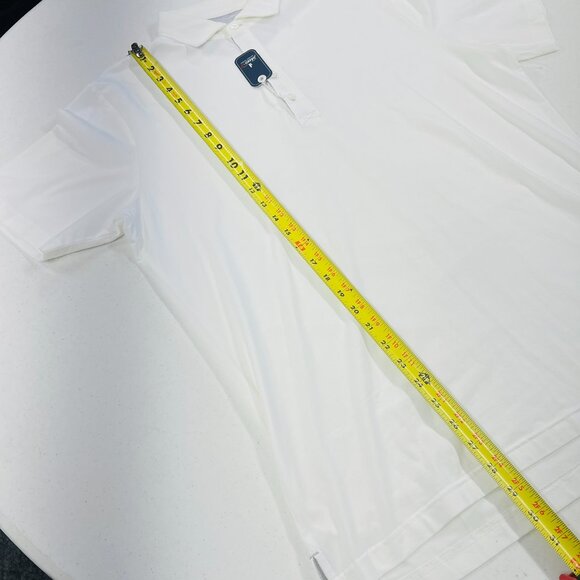 johnnie-O Linxter Cotton Blend Performance Polo White Size Large NWT - Picture 2 of 6